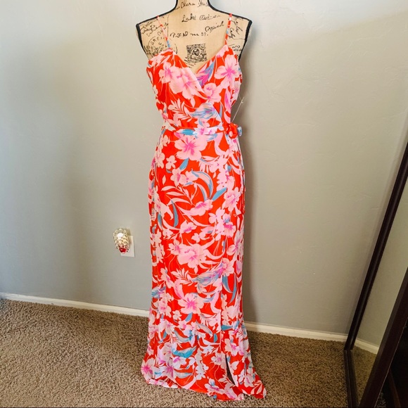 Wrap Maxi Dress, Size Large - Picture 5 of 11